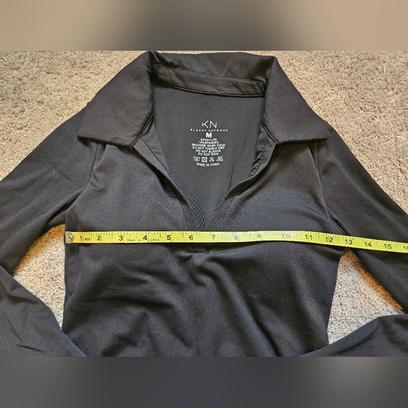 Klassy Network Black Size M Womens Bodysuit With Crotch Snaps And Built In Bra - Picture 4 of 6